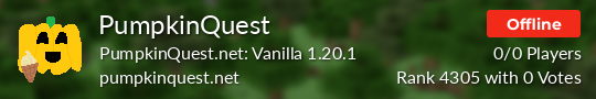 PumpkinQuest Minecraft server
