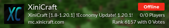 XiniCraft Minecraft server