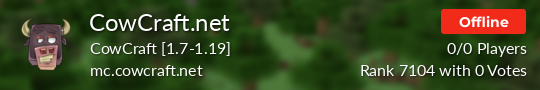 CowCraft.net Minecraft server