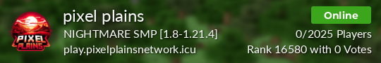 pixel plains Minecraft server