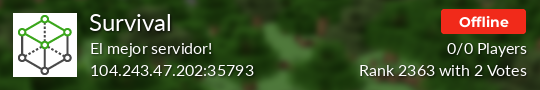 Survival Minecraft server