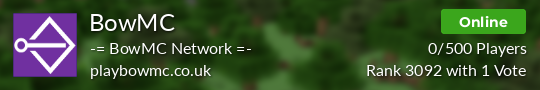 BowMC Minecraft server