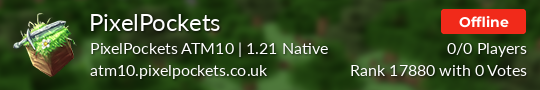 PixelPockets Minecraft server
