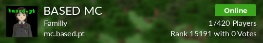 BASED MC Minecraft server