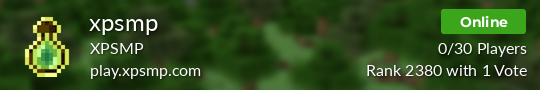 xpsmp Minecraft server
