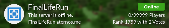 FinalLifeRun Minecraft server