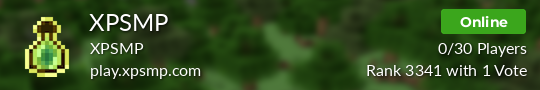 XPSMP Minecraft server