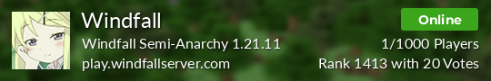 Windfall Minecraft server